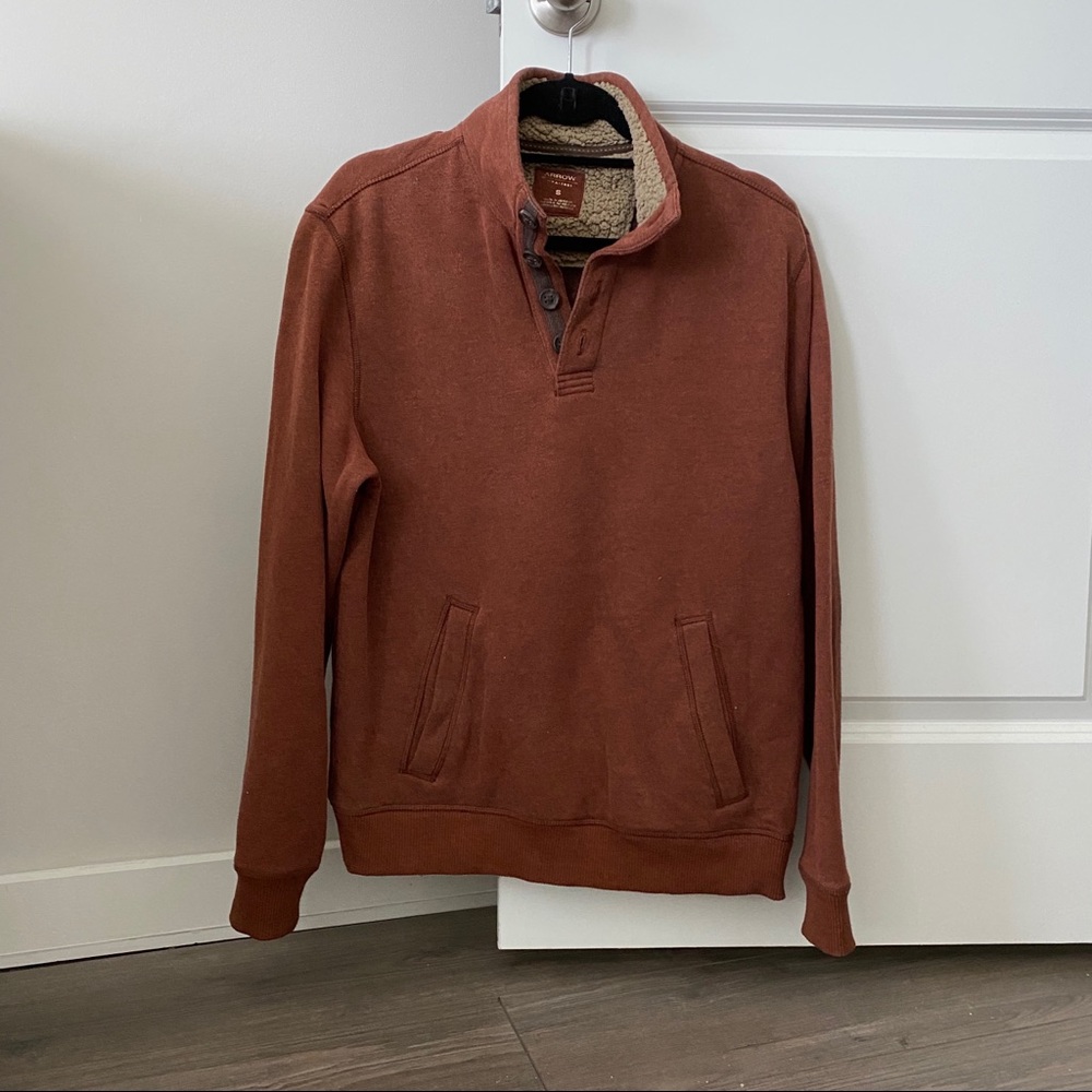 Arrow Quarter Button Sweater